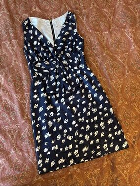 Kate Spade Silk Bow-Front Sleeveless Dress